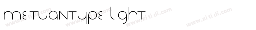 MEITUANTYPE LIGHT字体转换